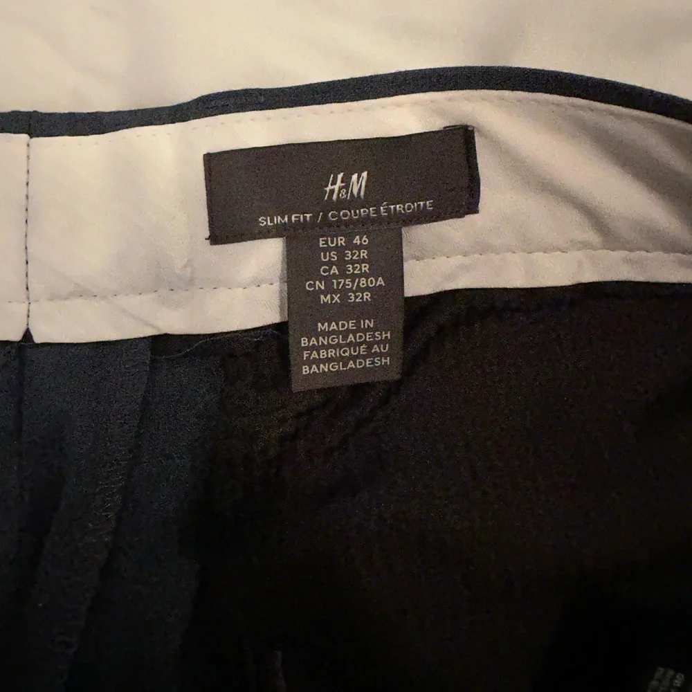 H&M dress pants, blue/grey, size 32R